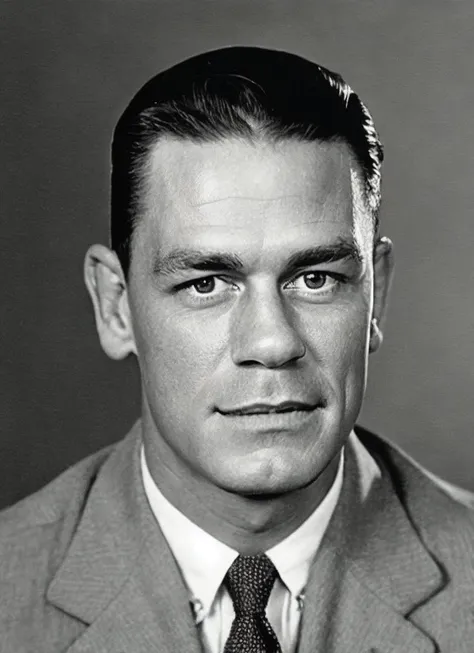 arafed black and white photo of a man in a suit and tie