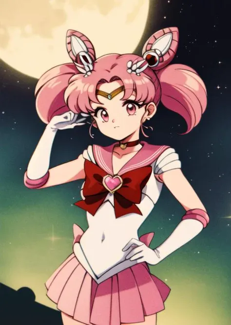 sailor moon is a sailor girl with pink hair and a pink dress