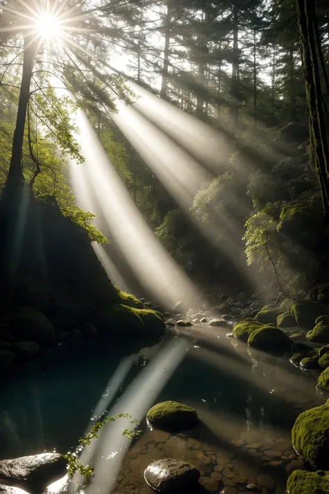 cinematic film still of dry radiant the shrine of the lost stream, analog style, raw photo, hyper real photo, ultrarealistic uhd...