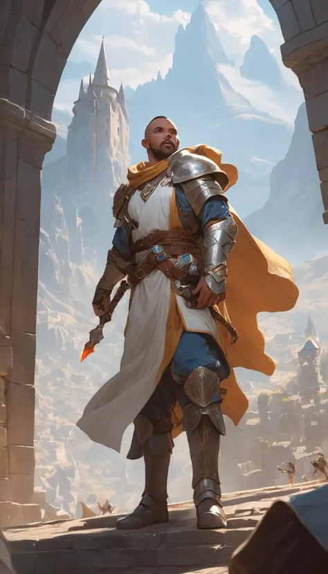 breathtaking Cinematic scene, hero view, Cleric, Dungeons and Dragons <lora:dungeons_and_dragons:1>, action pose, detailed background, masterpiece, best quality, high quality, absurdres . award-winning, professional, highly detailed