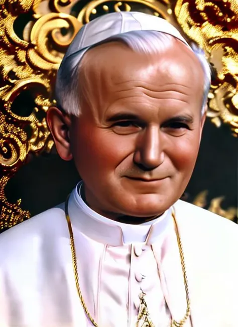 A 1930s professional photograph of jp2v1, ((detailed face)), (High Detail), Sharp, 8k, ((bokeh)), <lora:janPaweIIExPopeJohn_jp2v1:1.3>