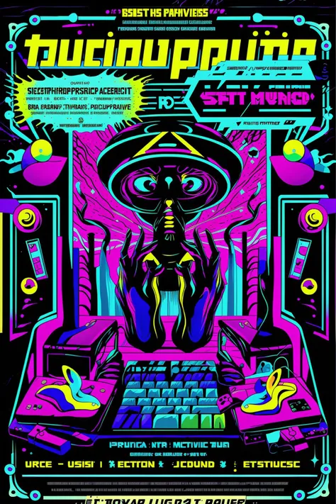 psy_poster , Psychedelic  poster ,   music festival, lsd , electronic music, rave