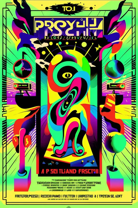 psy_poster , Psychedelic  poster ,   music festival, lsd ,