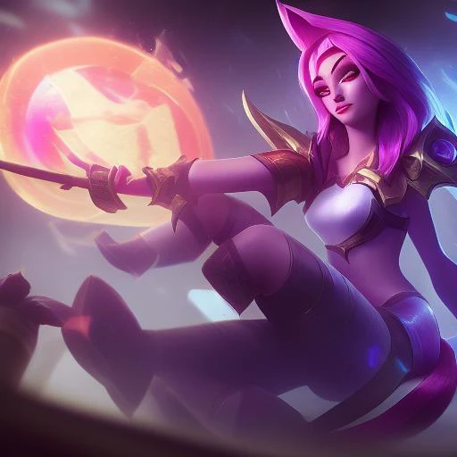 a nice painting of a character in a video game with a giant circle around her and a demon on her arm and a sword in her hand, art by lol_splash