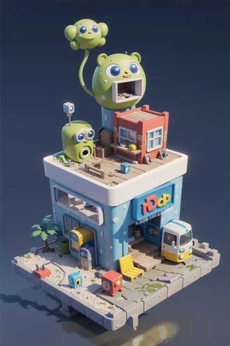 masterpiece, best quality, toon,3d,pixar style,street, <lora:toon_mix:0.6>, <lora:shouban_01:0.3>,
