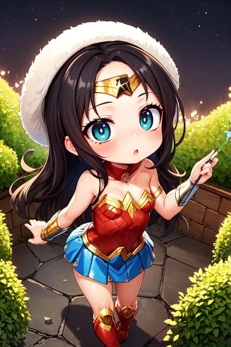 (perfect-picture:1.1) , 1girl, cute, petite, (chibi:1.2) , mundane, masterpiece, intricate details, overhead angle of a Pastel [1800S|Original] busty petite Egyptian ([Tasmanian Devil:Wonder Woman:3] of Elements:1.3) , she is driving a Yacht, she is feelin...