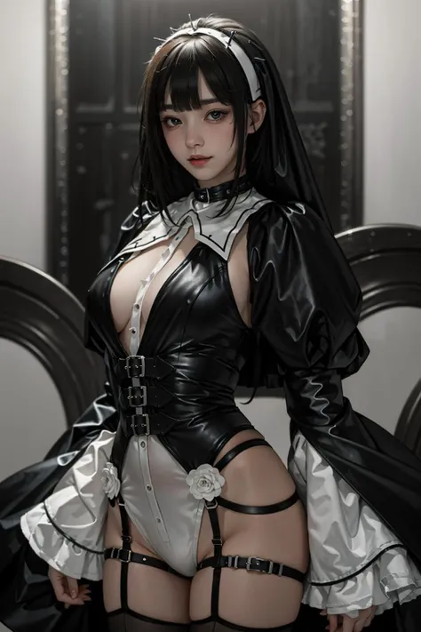 best quality,masterpiece,highres,original,extremely detailed wallpaper,perfect lighting,extremely detailed CG,blurry background,standing,
<lora:killing nun_v1:0.6>,ruanyi022,