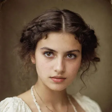 a photo portrait of young italian girl Desdemonia, Othellos wife