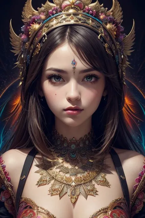 (masterpiece, top quality, best quality, official art, beautiful and aesthetic:1.2),(1girl),extreme detailed,(fractal art:1.3),colorful,highest detailed,