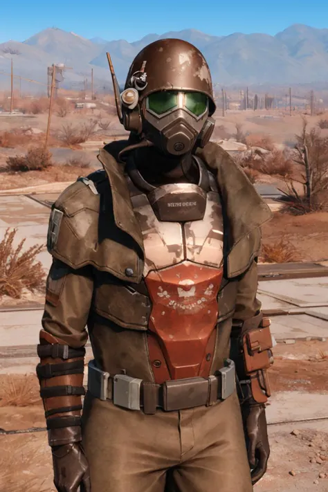 a close up of a person in a helmet and a gas mask