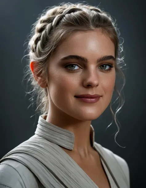 Star Wars: The Rise of Skywalker photo of a woman . Sci-fi, space opera, Jedi, highly detailed