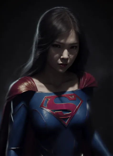 supergirl costume, a photo of sks woman, ((detailed face)), ((canon m50)), ((award winning)), (High Detail), Sharp, 8k, Cinematic lighting, soft lighting, greg rutkowski, trending on artstation, intricate, gothic clothing, victoria secret,, <lora:locon_zha...