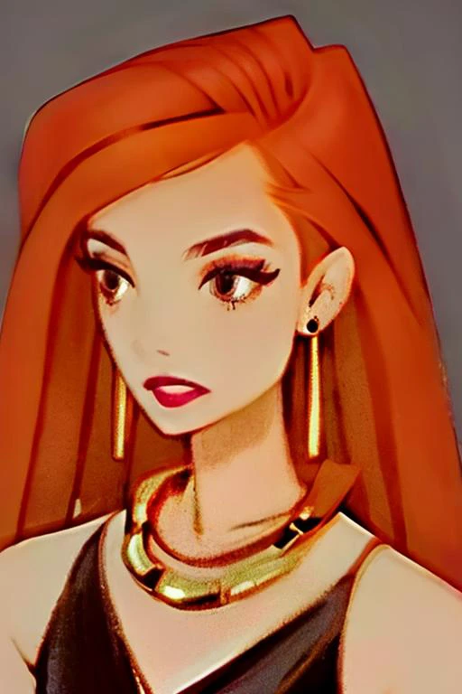 (extremely detailed 8K, high resolution, ultra quality), <lora:Style_fftstyle_v1.8_&_v2.2_merge:1>, <lora:6teen_CourtneyMasterson:0.7> courtney_masterson, orange hair, jewelry, earrings, necklace