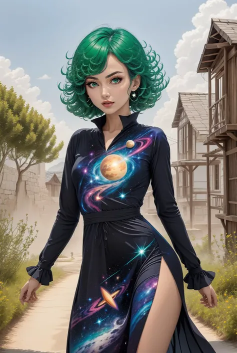 stellar clothing, <lora:ÐÐ²ÐµÐ·Ð´Ð½Ð°Ñ Ð¾Ð´ÐµÐ¶Ð´Ð°(stellar clothing(dress; jacket; skirt):0.8>, <lora:ÑÐ°ÑÑÐ¼Ð°ÐºÐ¸ Ð²Ð°Ð½Ð¿Ð°ÑÐ¼ÐµÐ½(tatsumaki):0.8>, tatsumaki,black dress, 1girl, in full growth, best quality, masterpiece, good quality