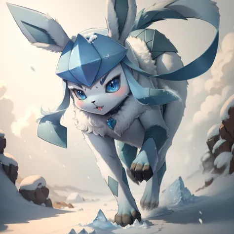 <lora:glaceon-v3-000024:0.8>glaceon,full body,snow,animal nose,animal,blue skin,pokemon (creature),blue fur,badass,edgy,action scene,, (masterpiece, best quality,absurdres: 1.2),, masterpiece,best quality,ultra-detailed,very detailed illustrations,extremel...