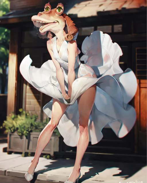 【Concept】Marilyn Monroe Dress Tug Cosplay 玛丽莲梦露压裙子Cosplay