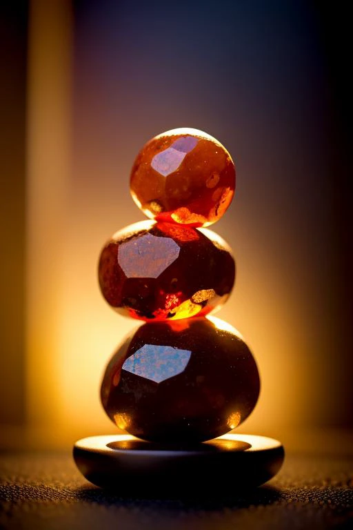 an concept art of alchemic element - Fire Agate: A gemstone with a rich, fiery appearance, often displaying a play of colors. This scene, with its magical lighting and exquisite focus on intricate details, will leave viewers spellbound, transporting them t...