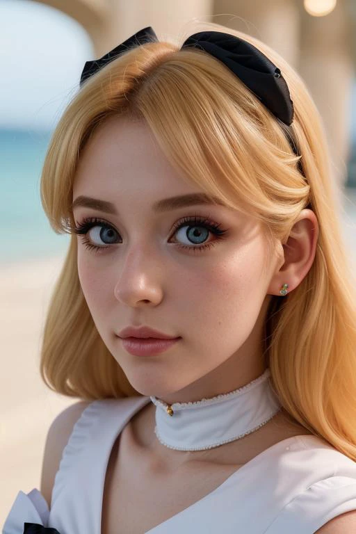 centered, head and shoulder portrait, 1girl, solo, 23yo, instagram photo, photo of Elara, high cheeckbones, onyx lashes, charming, mesmerizing, alluring, detailed background <lora:sailor_venus:0.8> sailor_venus