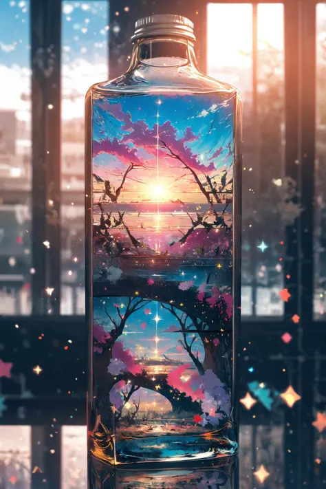 (masterpiece:1.2), best quality,PIXIV,World in a bottle,
Reflection, glowing,no human,scenery,background,
 <lora:World in a bottle_20230812204052:1> <lora:midjourney_20230624181825:0.8>