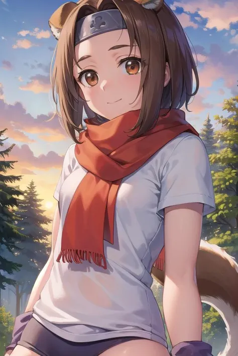 arcanaheartkonoha, <lora:arcana heart konoha-lora-nochekaiser:1>,
arcana heart konoha, animal ears, brown hair, dog ears, (brown eyes:1.5), (parted bangs:1.5), headband, smile,
BREAK buruma, gym uniform, scarf, tail, short sleeves, shirt, white shirt, red ...