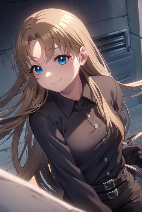 aimaimomoi, <lora:ai mai momoi s1-lora-nochekaiser:1>,
ai mai momoi, long hair, blue eyes, brown hair, (parted bangs:1.5), smile,
BREAK shirt, black shirt, collared shirt, long sleeves, gloves, black gloves, belt, pants, black pants,
BREAK outdoors,
BREAK ...