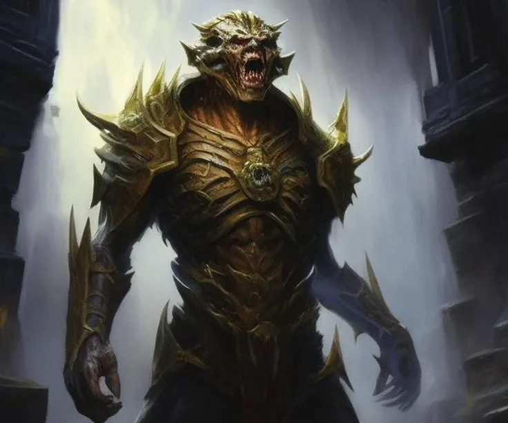 fking_mtg, award-winning painting of summon atog, necratog
