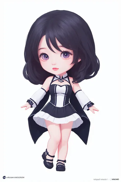 ((((ultra illustrated style:1.0)))),best quality,best animated,masterpiece,ray tracing, global illumination,chibi,1girl, solo, standing, looking at viewer,full body,white background,simple background,<lora:chibi:1>