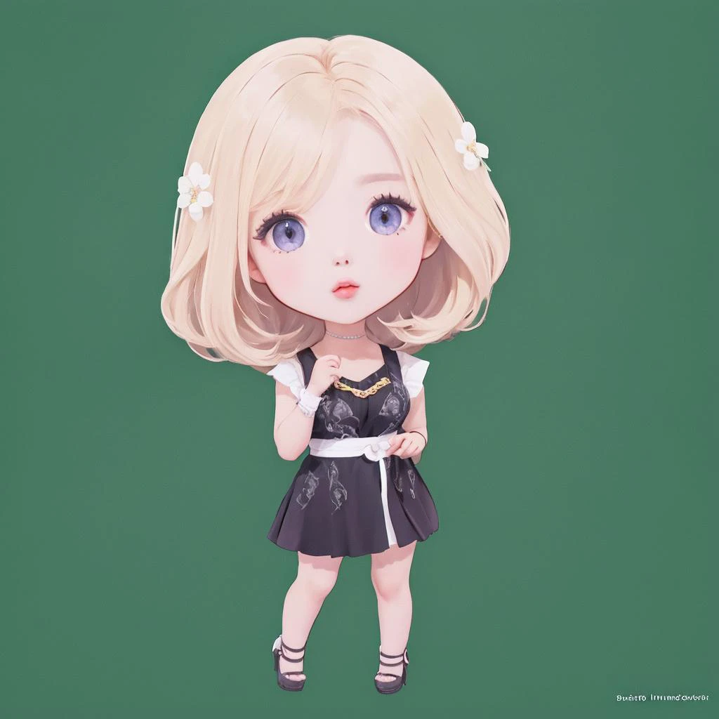 ((((ultra illustrated style:1.0)))),best quality,best animated,masterpiece,ray tracing, global illumination,chibi,1girl, solo, standing, looking at viewer,full body,white background, simple background,A Korean girl,<lora:chibi:1><lora:A Korean girl-000005:...