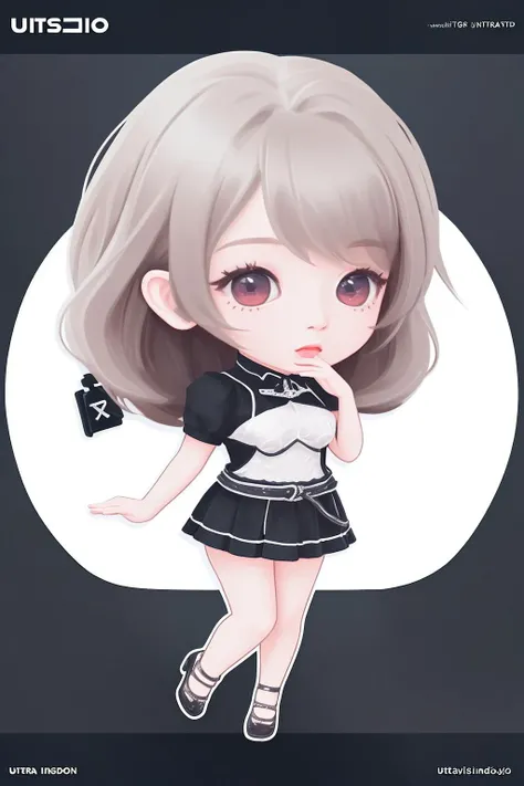 ((((ultra illustrated style:1.0)))),best quality,best animated,masterpiece,ray tracing, global illumination,chibi,1girl, solo, standing, looking at viewer,full body,white background,simple background,<lora:chibi:1>