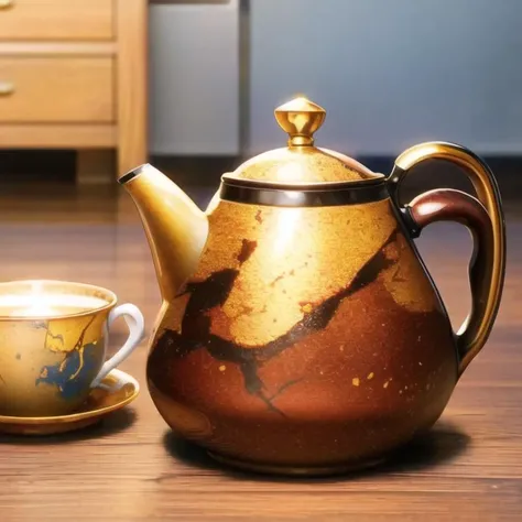 <lora:add_brightness:0.5><lora:add_detail:0.5> <lora:capi:1>teapot, cup,tea,
 <lora:kintsugi:0.3>kintsugi,