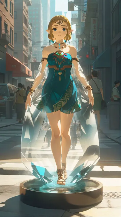 (realistic full body glasssculpture of totkzelda translucent),(transparent),detailed cityscape background,street,reflections,dramatic lighting,illustration by Greg rutkowski,yoji shinkawa,4k,digital art,concept art,trending on artstation,(<lora:sdxl_glass:...