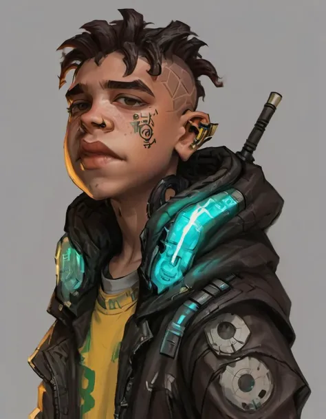 a Brazilian kid cyberpunk portrait <lora:XLPUNK_0.3_RC:0.8>