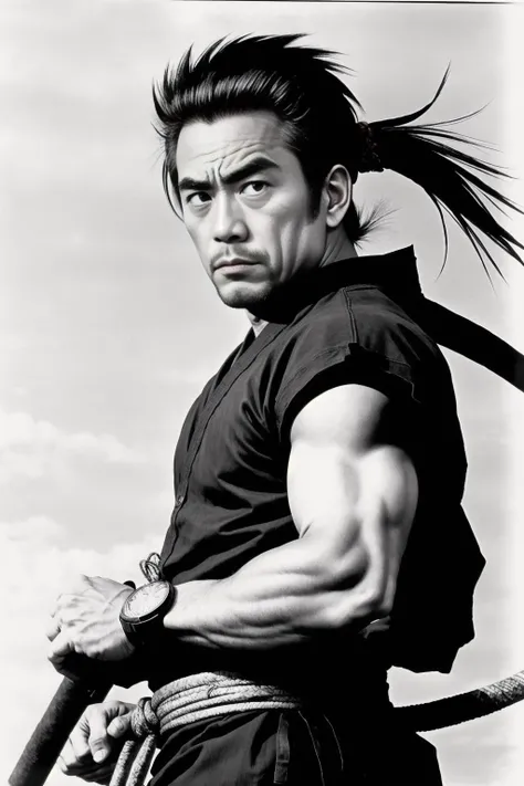 ninja toshiro mifune, akira kurosawa movie style