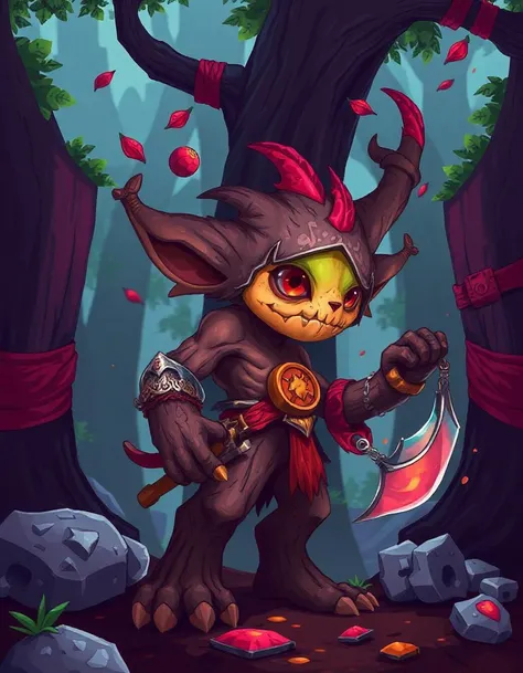 Glitchcore Art Style, retro game art pixel-art, full body character portrait in a medieval setting.
A Grovekin, stout little guardians of the forest with bark-like skin. They protect the woods from harm and are known for their wisdom.
dynamic, dramatic, (v...