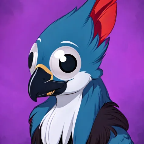 solo, anthro bird, beak, headshot portrait, (detailed background:1.2), (amazed expression, in awe:1.2), (googly eyes, googlyeyes:1.1), <lora:LoRAGooglyeyes128BY_googlyeyes:1> <lora:Neno:1>