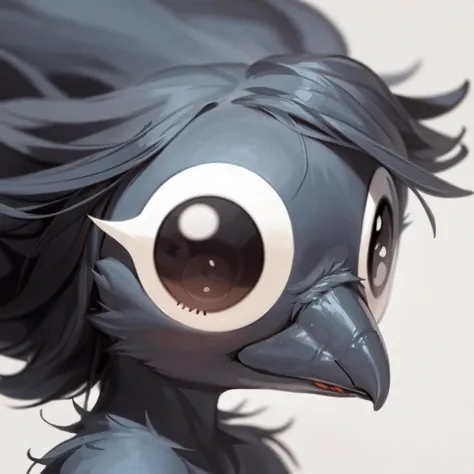 solo, anthro bird, beak, headshot portrait, goofy expression, (googly eyes, googlyeyes:1.1), <lora:LoRAGooglyeyes128BY_googlyeyes:1>