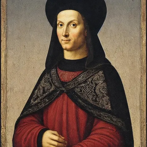 <lora:Raphael_HighRenaissance_VII:0.5>, saint_raphael_vii, portrait, manastery, holding book