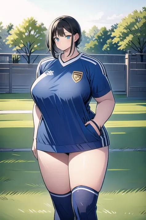 <lora:add_brightness:0.5><lora:add_detail:0.5>girl,(captain_tsubasa image),muscle, tall female,  standing,soccer uniform,soccer field,  pov,portrait,   <lora:kogao:1.5>