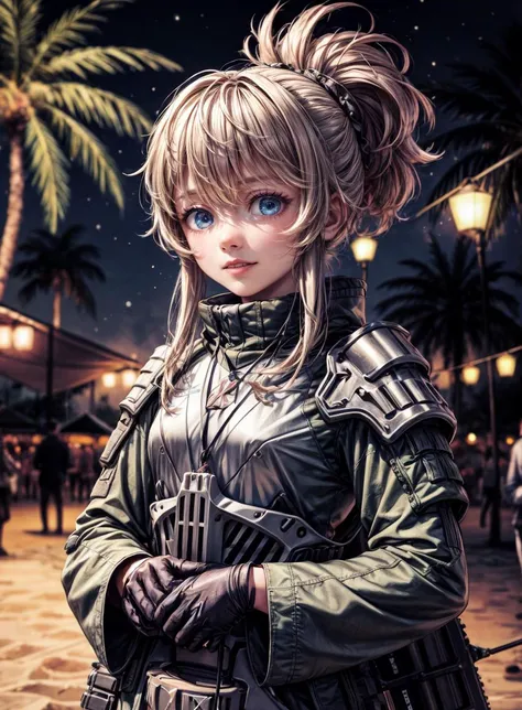 masterpiece, best quality, ultra-detailed, illustration,(1girl),beautiful detailed eyes, solo, beautiful scenery, upper body, beautiful scenery, fantastic scenery,
<lora:pinne-nikke-richy-v1:1> pinne (nikke), tactical clothes, military, armor, jacket, shot...