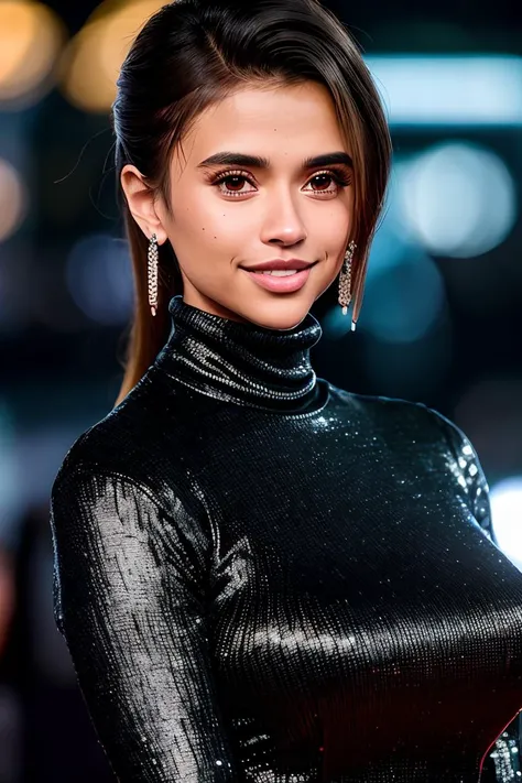 photo of beautiful (cr1styren-210:0.99), a woman as a movie star, (elegant turtleneck), (long trousers), at a movie premiere gala, dark moody ambience (masterpiece:1.2) (photorealistic:1.2) (bokeh) (best quality) (detailed skin:1.2) (intricate details) (ni...