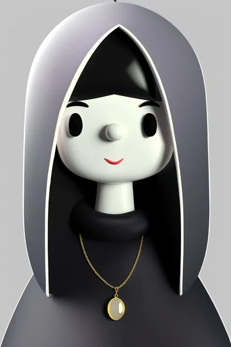 a woman in a white veil and jewelry ,  toy_face