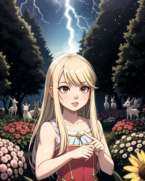 ((masterpiece), best quality, high quality, professional quality, highly detailed, highres, perfect lighting, natural lighting), Sorcerer casting bolts of lightning from their fingertips, Guru, Short, Muscular, Diamond-Shaped Face, Olive Skin, Platinum Blo...