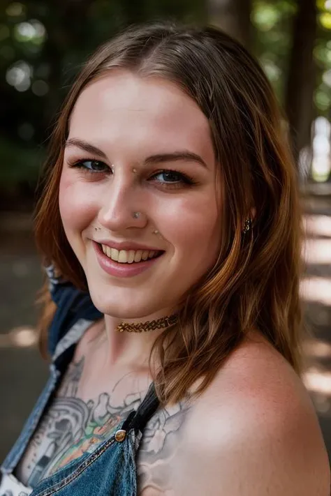 a close up of a woman with a tattoo on her arm