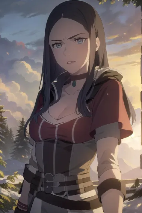 tetragilcrest, <lora:tetra gilcrest-lora-nochekaiser:1>,
tetra gilcrest, long hair, black hair, (grey eyes:1.5),
BREAK gloves, cleavage, boots, choker, belt, pants, fingerless gloves,
BREAK outdoors, forest, nature, grass, trees, sun, sky, clouds,
BREAK lo...