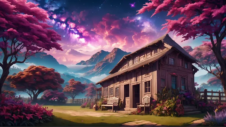 a picture taken from a computer of a house in a fantasy setting