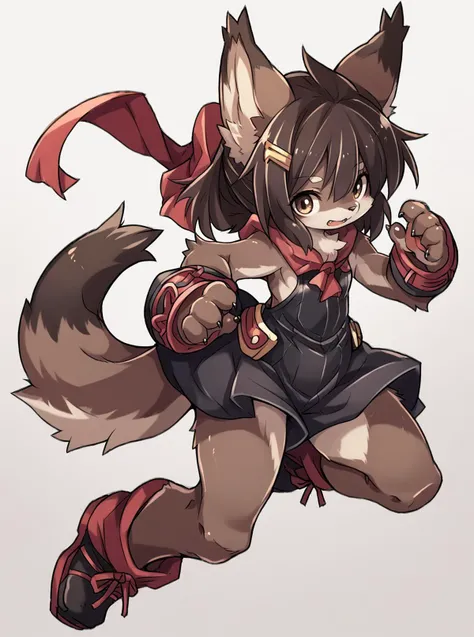 score_9, score_8_up, score_7_up, source_anime, solo, 1girl, , furry, , , Dark Brown eyes, , , ,  karukan (monjya), <lora:karukan_PDXL-000002:1>