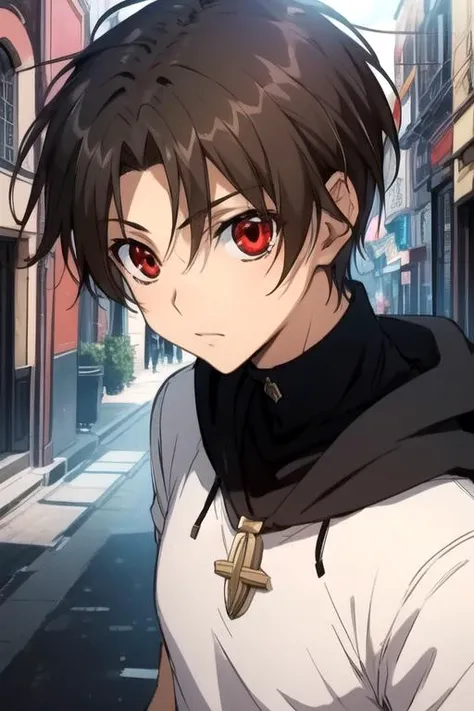 masterpiece, best quality, sketch, 1boy, solo, male focus, looking at viewer, , , <lora:teito_klein:0.76>, teito_klein, brown hair, red eyes, , , The City of Mirrors, 12k resolution