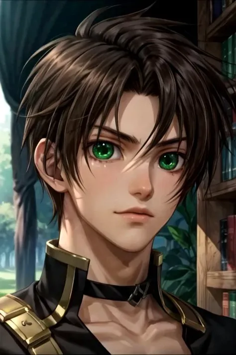 masterpiece, best quality, game cg, 1boy, solo, male focus, looking at viewer, , , <lora:teito_klein:0.68>, teito_klein, brown hair, green eyes, , , HDR