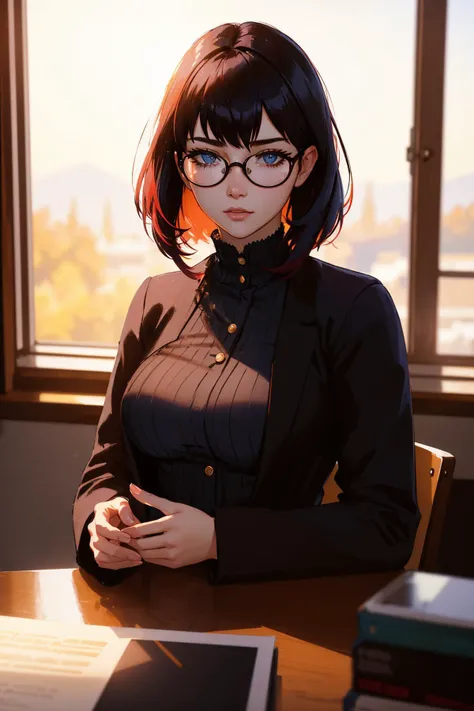 glasses, <lora:Aesthetic-Portrait-V2:1>, stunning intricate full color portrait, epic character composition, by ilya kuvshinov, alessio albi, nina masic, sharp focus, natural lighting, subsurface scattering, f2, 35mm, film grain