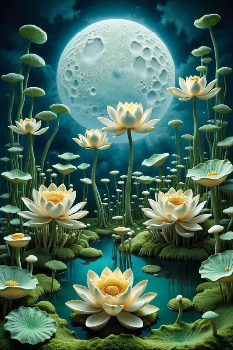 ral-mycelium,<lora:ral-mycelium:1>,
Abstraction,Lotus Pond Moonlight,